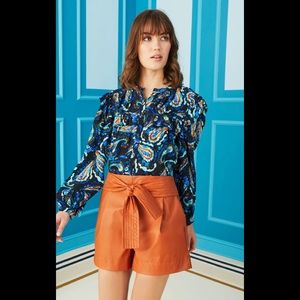 MARIE OLIVER Vegan Leather Pixie Shorts